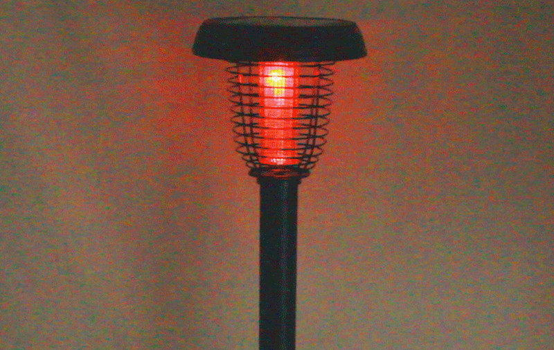 SX-N1太阳能灭蚊灯七彩变色功能