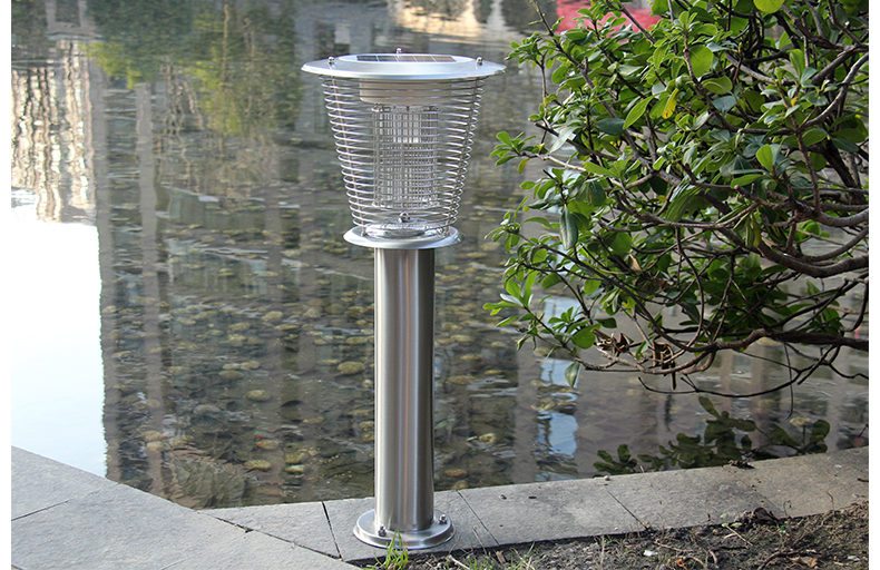 mz05太阳能灭蚊灯实拍 mz05LED户外太阳能灭蚊灯实拍