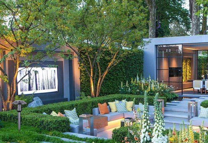 别墅庭院景观灭蚊灯布局使用的九大原则