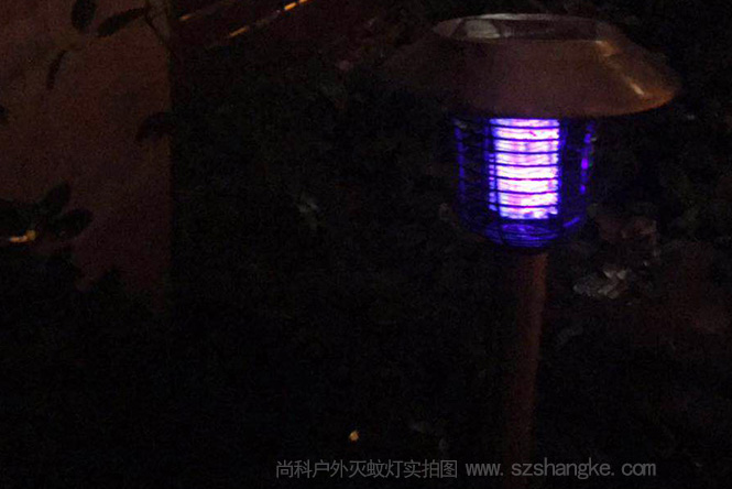 别墅庭院景观灭蚊灯安装要让强光